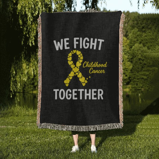 Childhood Cancer Awareness Woven Blankets
