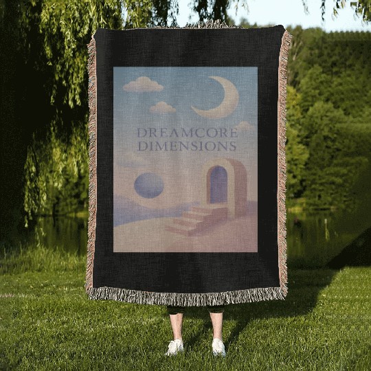 Dreamcore Dimensions Celestial Scene Woven Blankets