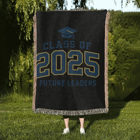Graduation Class of 2025 Future Leaders Woven Blankets Design