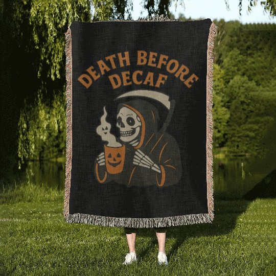 Funeral Halloween Tribute Woven Blankets