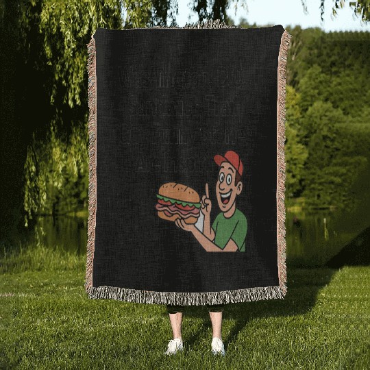 Washington DC Sandwich Throw Guy  Woven Blankets