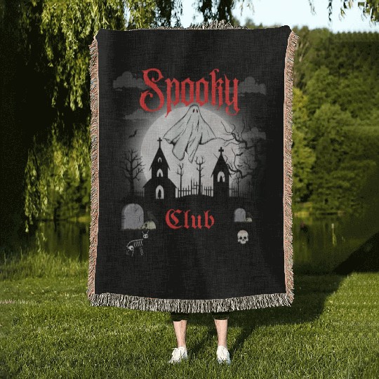 Spooky Club – Gothic Graveyard V Woven Blankets