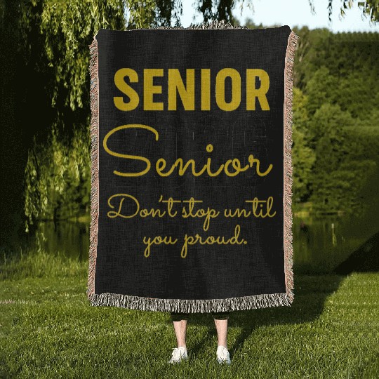 Senior 2026 Distressed Number Design Class of 2026 Woven Blankets