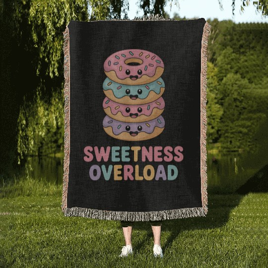 Sweetness Overload | Donut Kids Woven Blankets