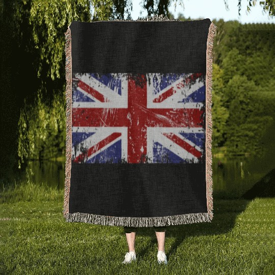 British Flag Union Jack Woven Blankets