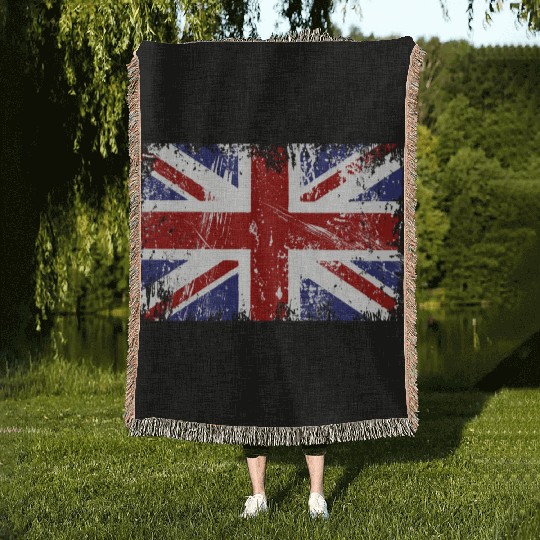 British Flag Union Jack Woven Blankets