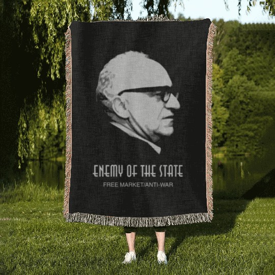 Freedom Liberty Capitalism Libertarian Anarchy Woven Blankets