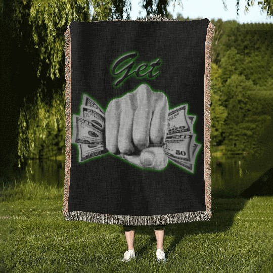 Get Money Woven Blankets