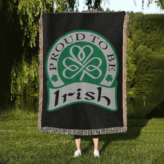 Proud to be Irish Woven Blankets
