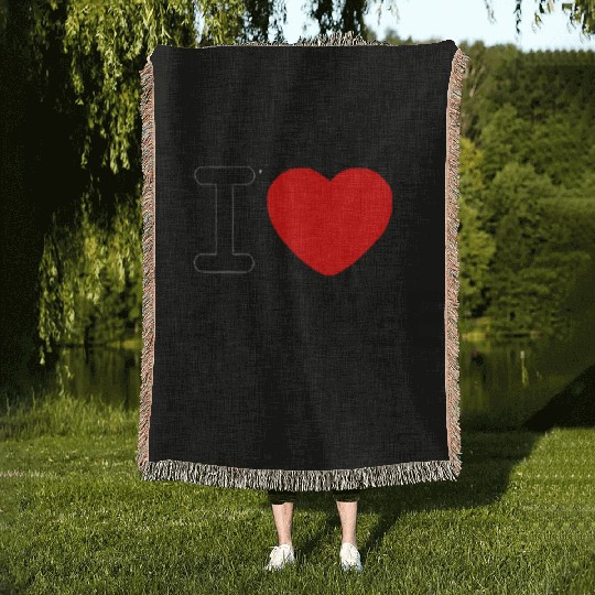 I Love College Woven Blankets