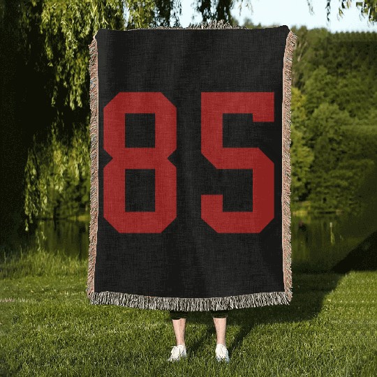 85 sports jersey football number Woven Blankets