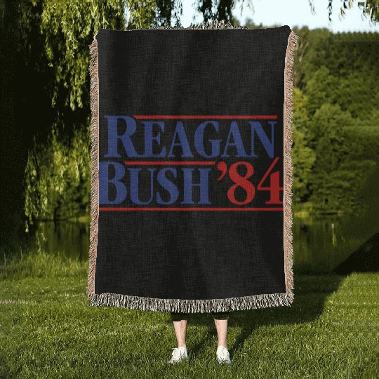 Reagan - Bush ’84 campaign Woven Blankets