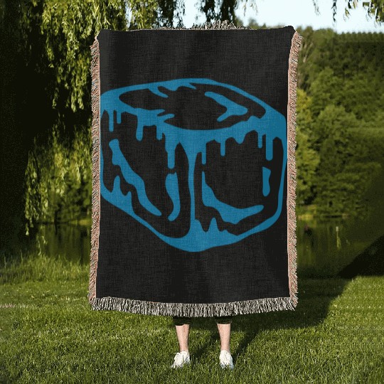 Ice Cube Design Woven Blankets