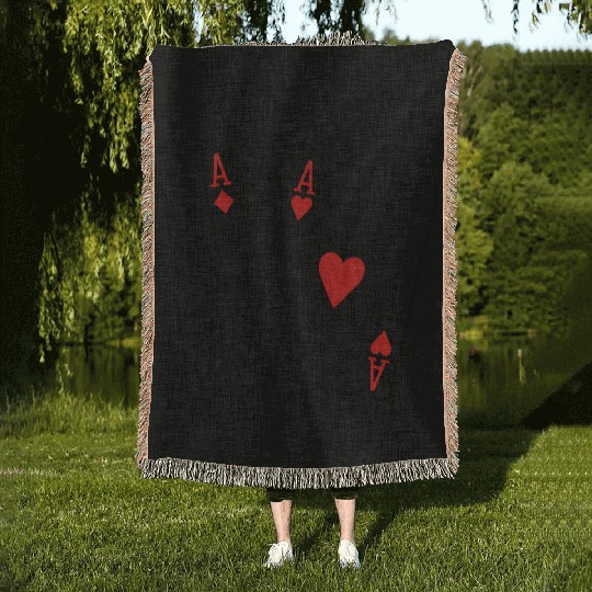 Poker Woven Blankets