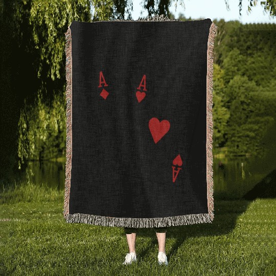 Poker Woven Blankets