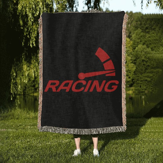 Racing team speedometer quick lawn Woven Blankets