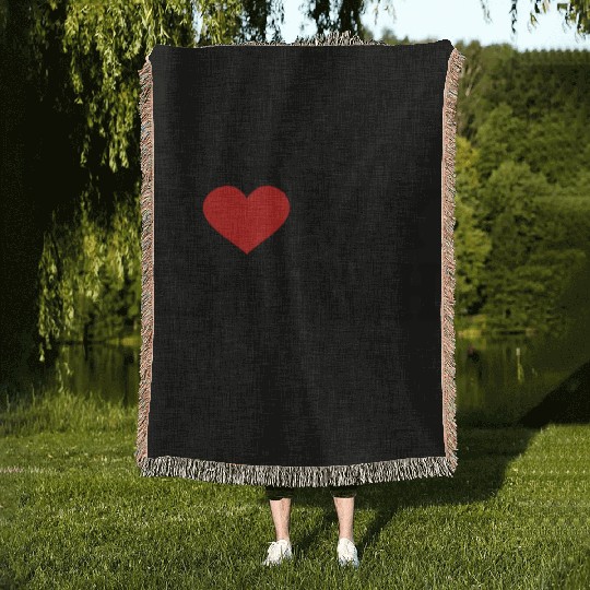 I Love my church Woven Blankets