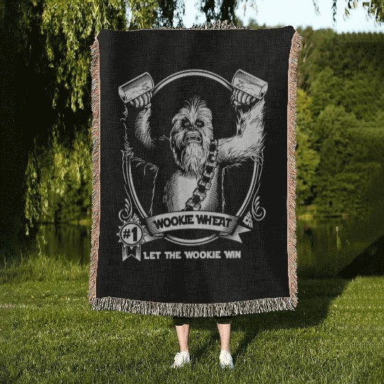 Chewbacca Wookiee - Let the wookie win Woven Blankets