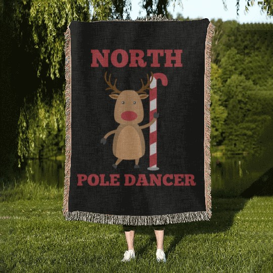 North Pole Dancer Woven Blankets