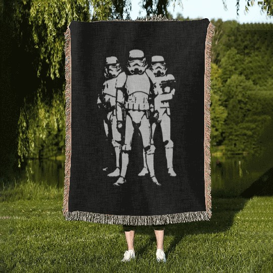 Cool Star Wars Storm troopers Woven Blankets