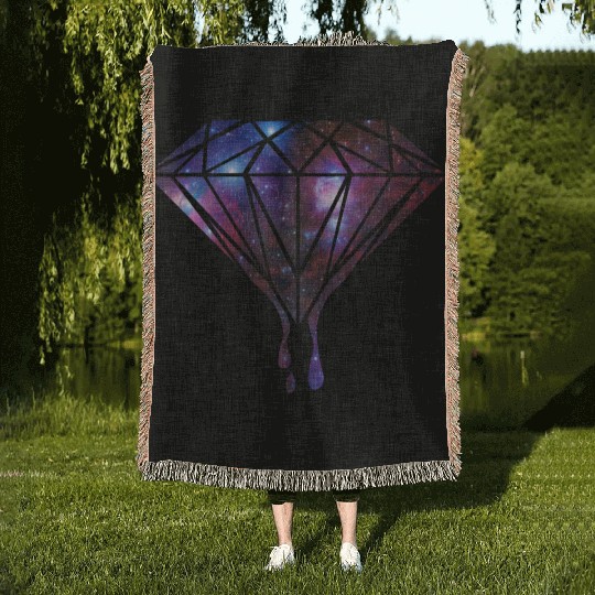 Diamond Universe-Gift-hipster-galaxy-trend-cool Woven Blankets