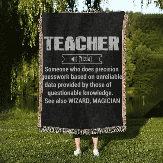 Teacher - teacher define Woven Blankets