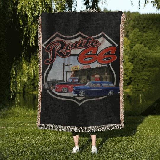 Route 66 Triple Woven Blankets