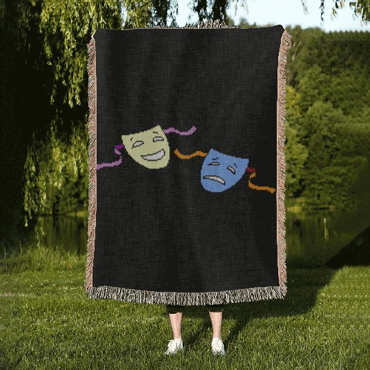 Beagle Bros Comedy Tragedy Woven Blankets