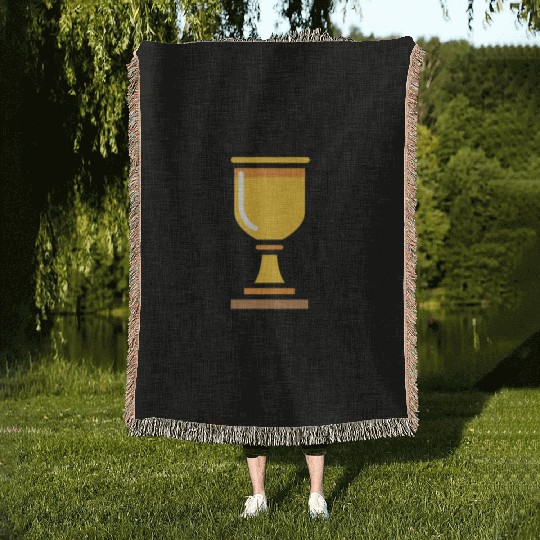 Trophy Husband Woven Blankets