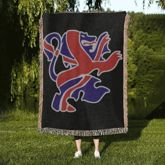 British Lion Woven Blankets