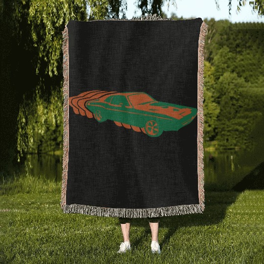 Muscle Car Woven Blankets