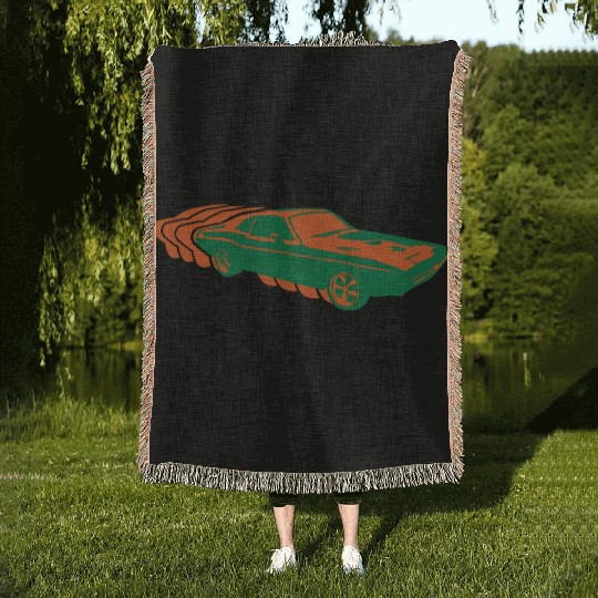 Muscle Car Woven Blankets