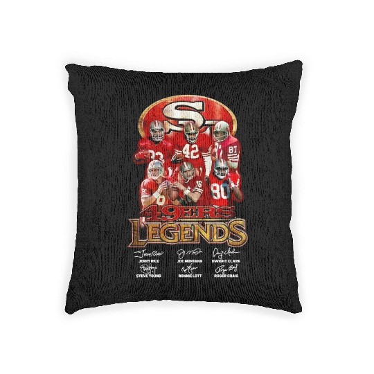San Francisco 49ers Football Legend Woven Pillows