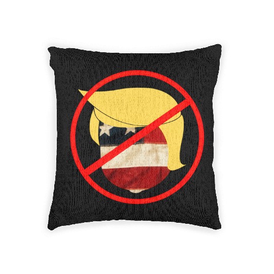 anti trump - dump trump 2020 Woven Pillows