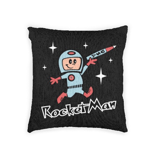 Rocket Man Woven Pillows