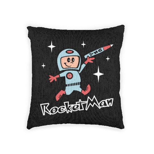 Rocket Man Woven Pillows