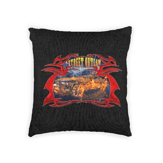 Street outlaw Woven Pillows