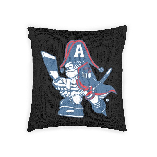 Milwaukee admiral cartoon Woven Pillows