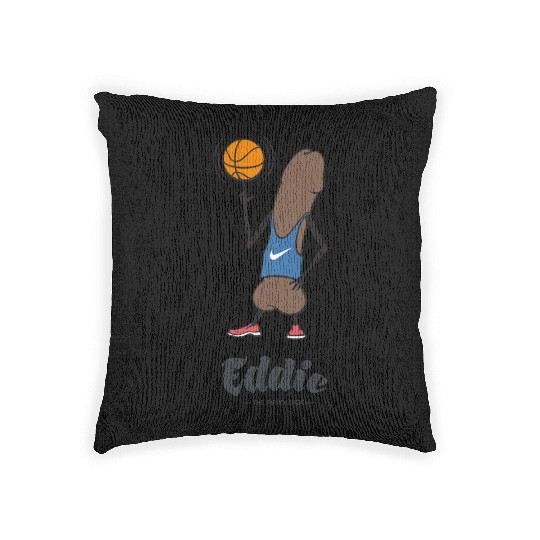 Eddie Funky Dick Basketball Woven Pillows