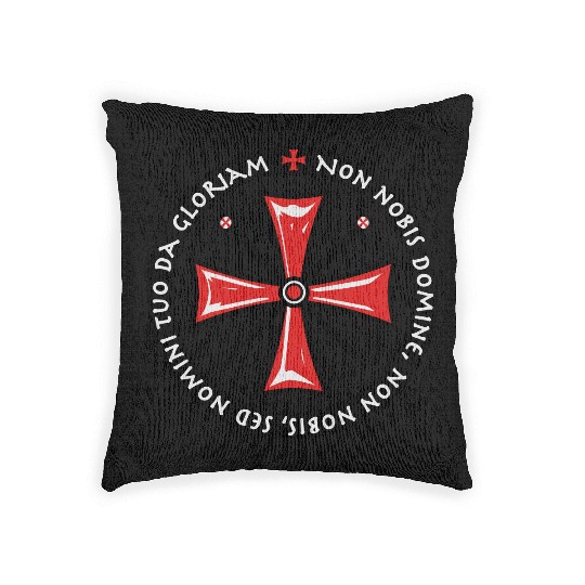 Cross Knights Templar Woven Pillows