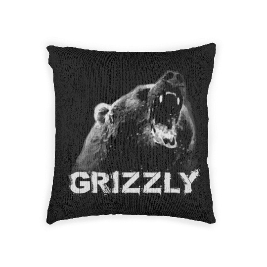 Grizzly Bear Woven Pillows