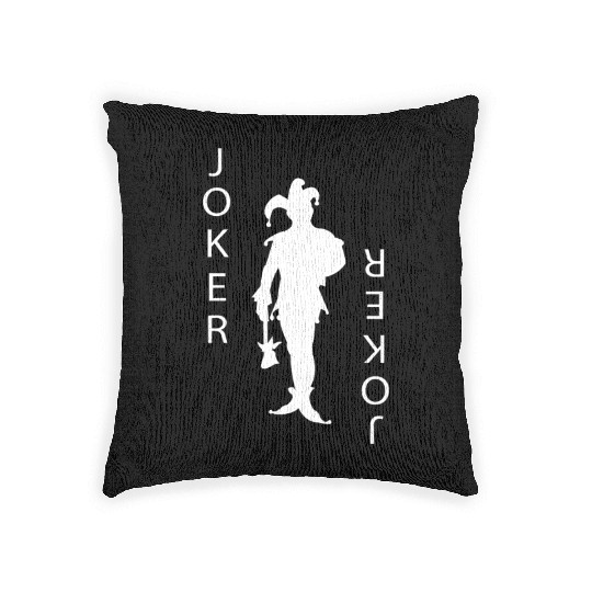 Joker Playing Card Gambling Woven Pillows