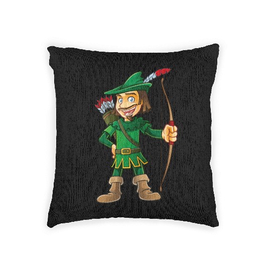 Robin Hood-arrows-bow-tale Woven Pillows