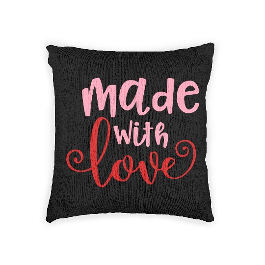 Made With Love Baby Infant Valentine Woven Pillows