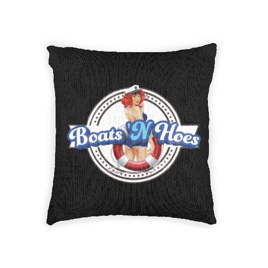 BOATS 'N HOES STEP BROTHERS SEXY LOGO Woven Pillows
