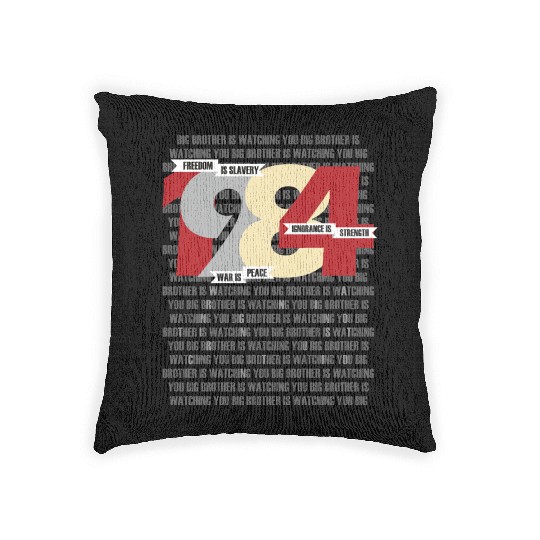 George Orwell - Nineteen Eighty-Four Woven Pillows