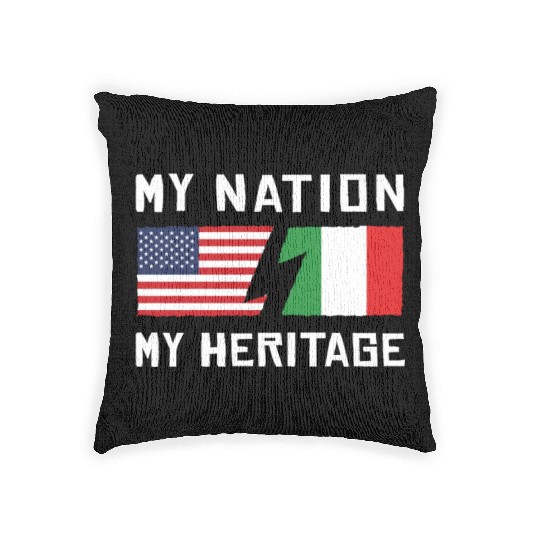 My Nation US - My Heritage Italian Woven Pillows