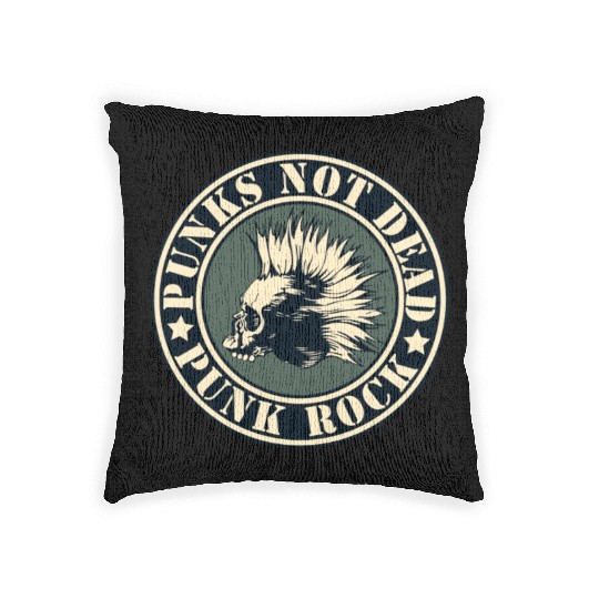 PUNKS NOT DEAD PUNK ROCK - SPECIAL PUNK EDITION Woven Pillows
