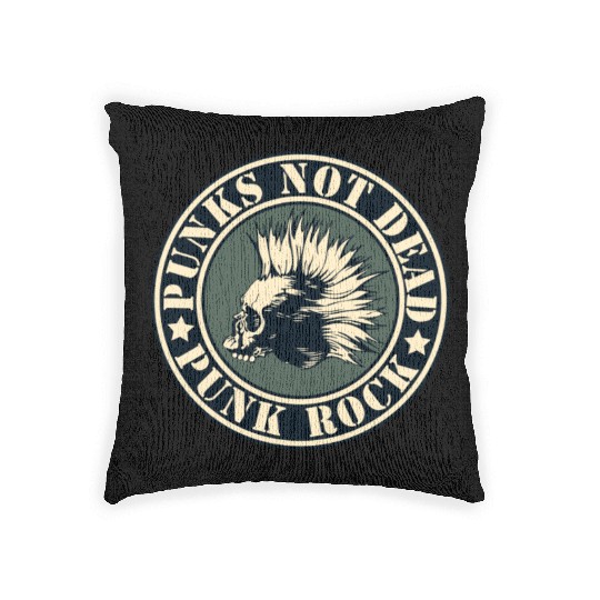PUNKS NOT DEAD PUNK ROCK - SPECIAL PUNK EDITION Woven Pillows