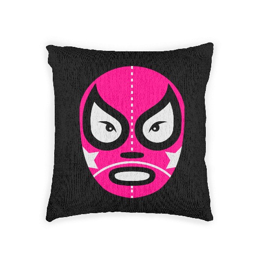 Sport vectorstock 1978393 Wrestling Maske 010 Frau Woven Pillows